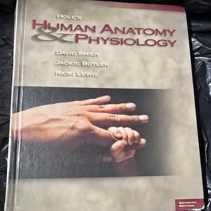 Source Unknown Human Anatomy & Physiology Book - Red and Beige Cover
